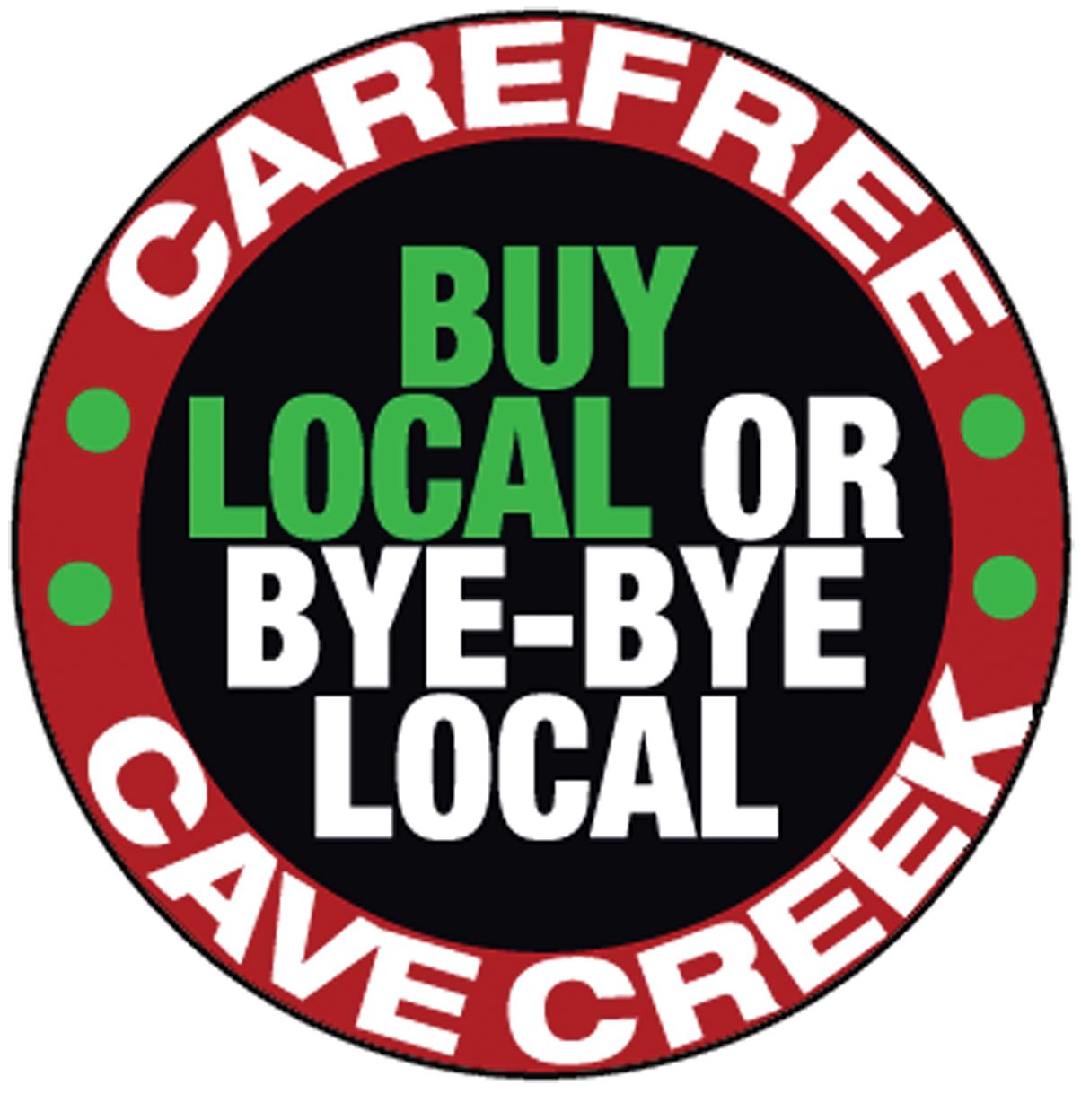 buy local or bye bye local button